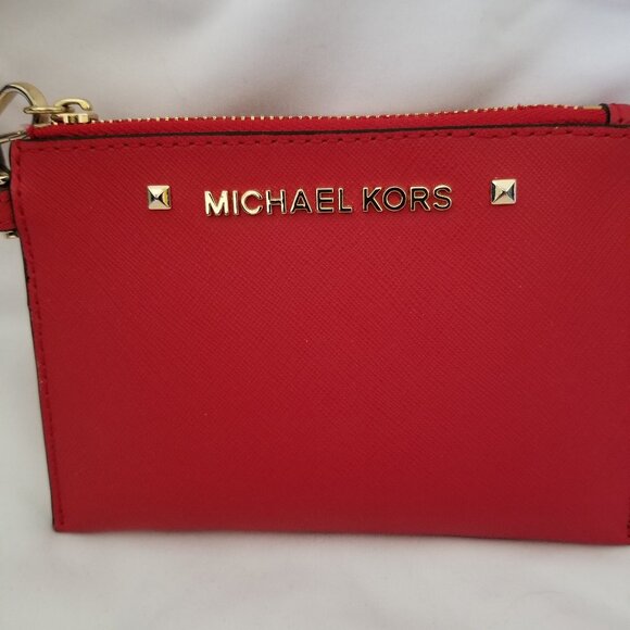 Michael Kors Red Wristlet Wallet - Picture 3 of 4